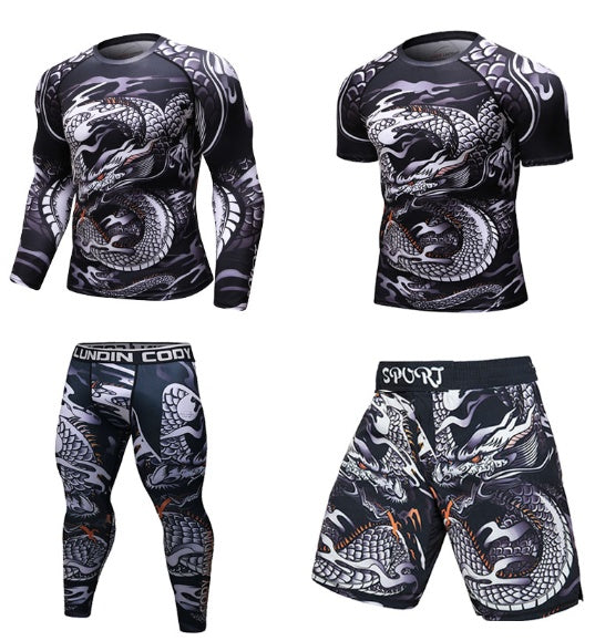 MMA Work Out Compression Rashguard T Shirt