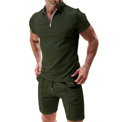 2Pcs Men's Waffle Summer Set