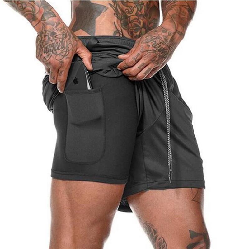 2 In 1 Double-deck Sports Shorts