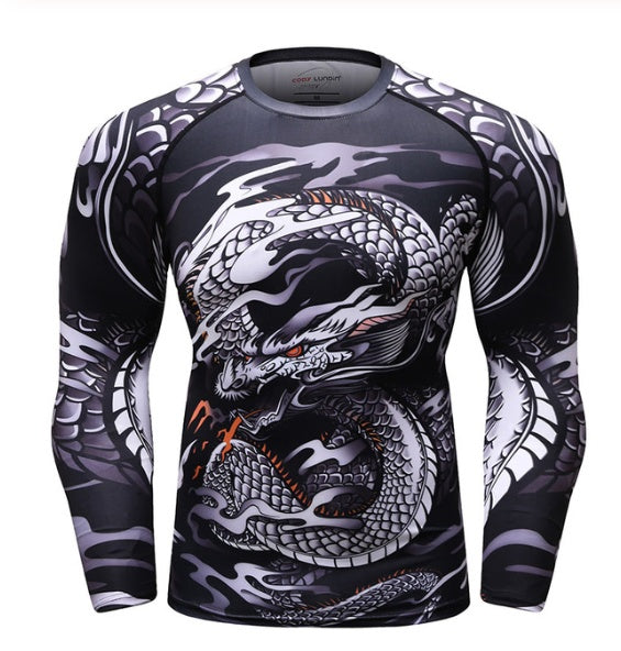 MMA Work Out Compression Rashguard T Shirt