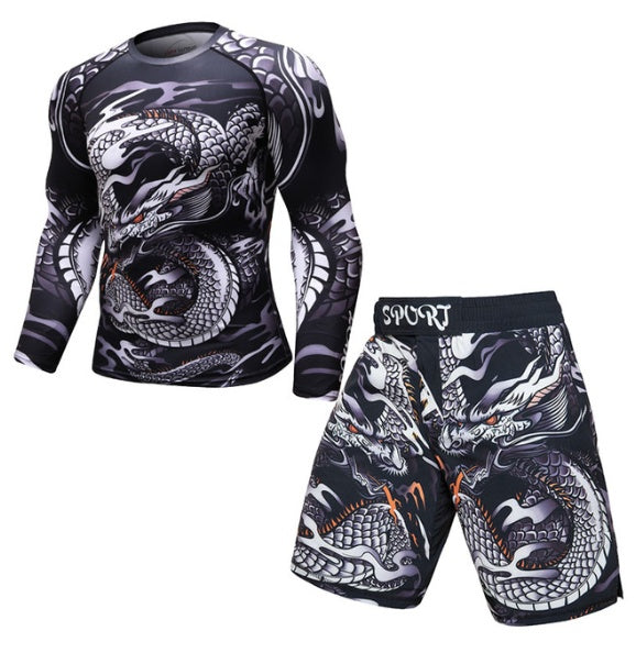 MMA Work Out Compression Rashguard T Shirt