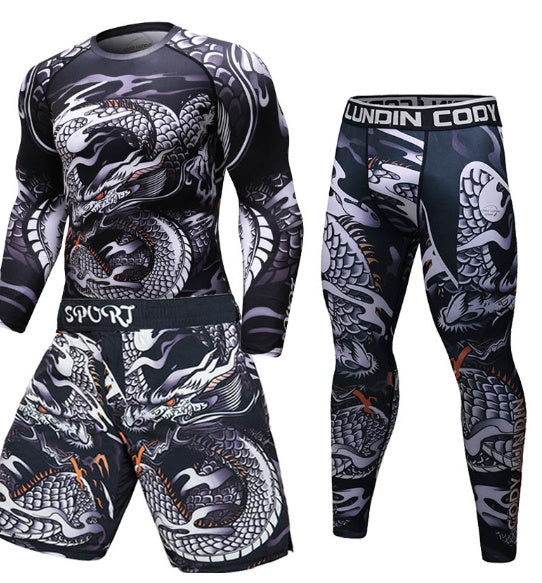 MMA Work Out Compression Rashguard T Shirt