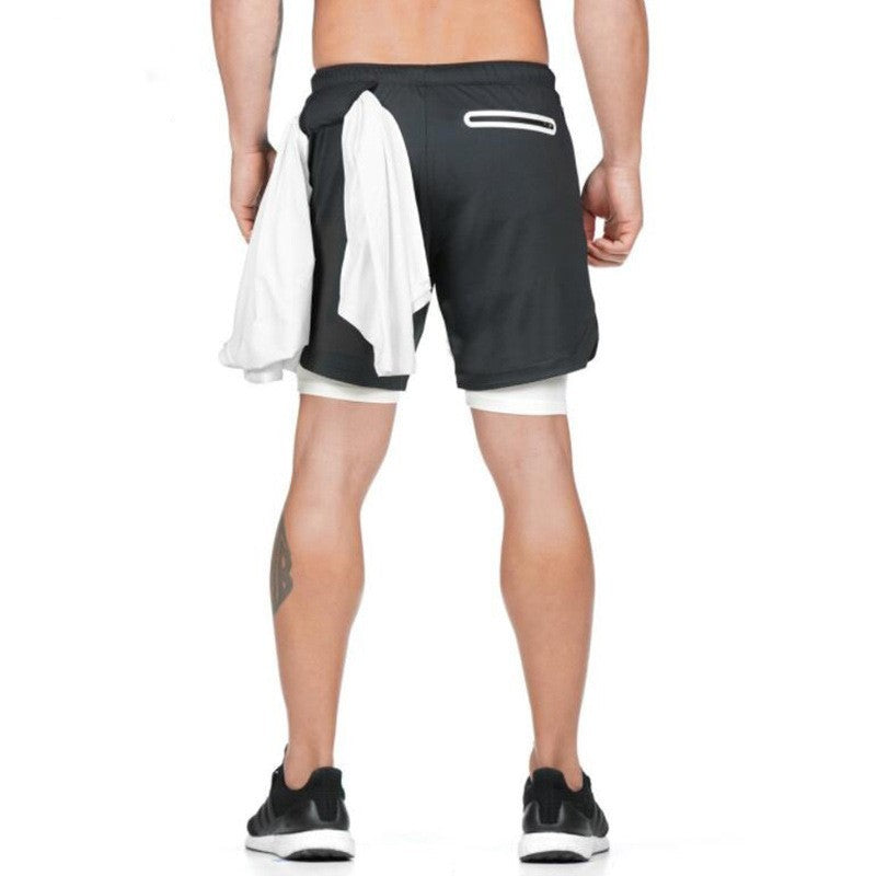 2 In 1 Double-deck Sports Shorts