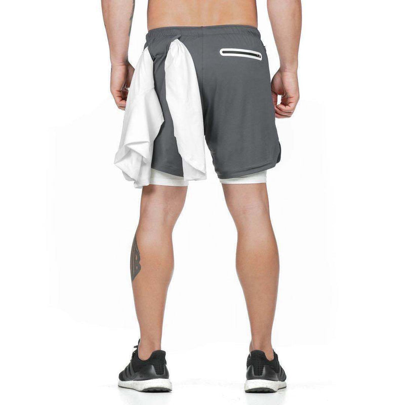 2 In 1 Double-deck Sports Shorts