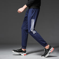 Three-bar cotton sweatpants