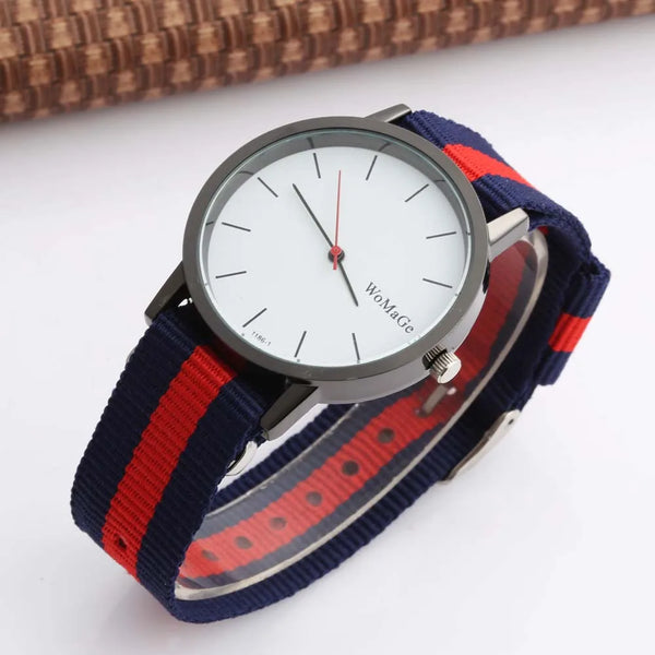 Womage Nylon Fabric Watches Women Casual Sport Watches Women Quartz Wristwatches relogio feminino reloj mujer montre femme