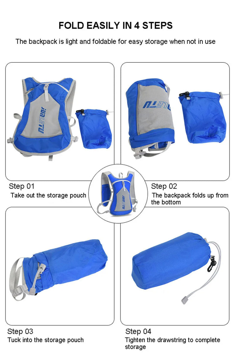 Trail Running Backpack 5L Ultra Running Hydration Vest Pack Outdoor Sport Portable Marathon Running Bike Hiking Rucksack Bag