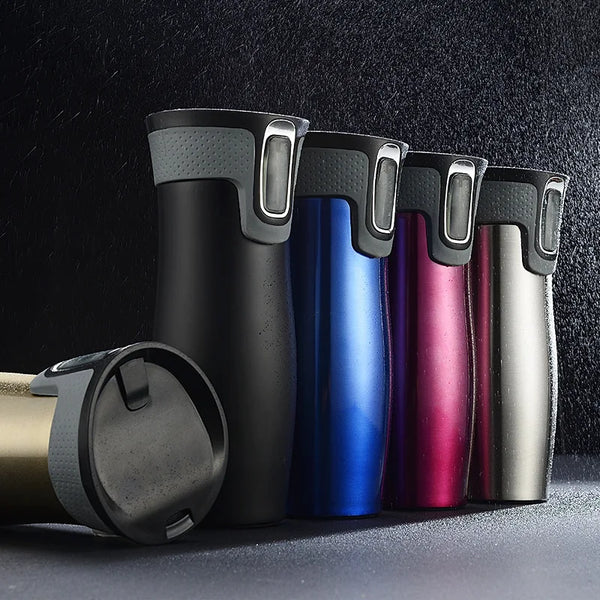 Customized 450Ml Thermos Coffee Mug High-End Men's Business Cup Vacuum Flask Insulated Mugs Water Bottle Auto Cups Gift Box