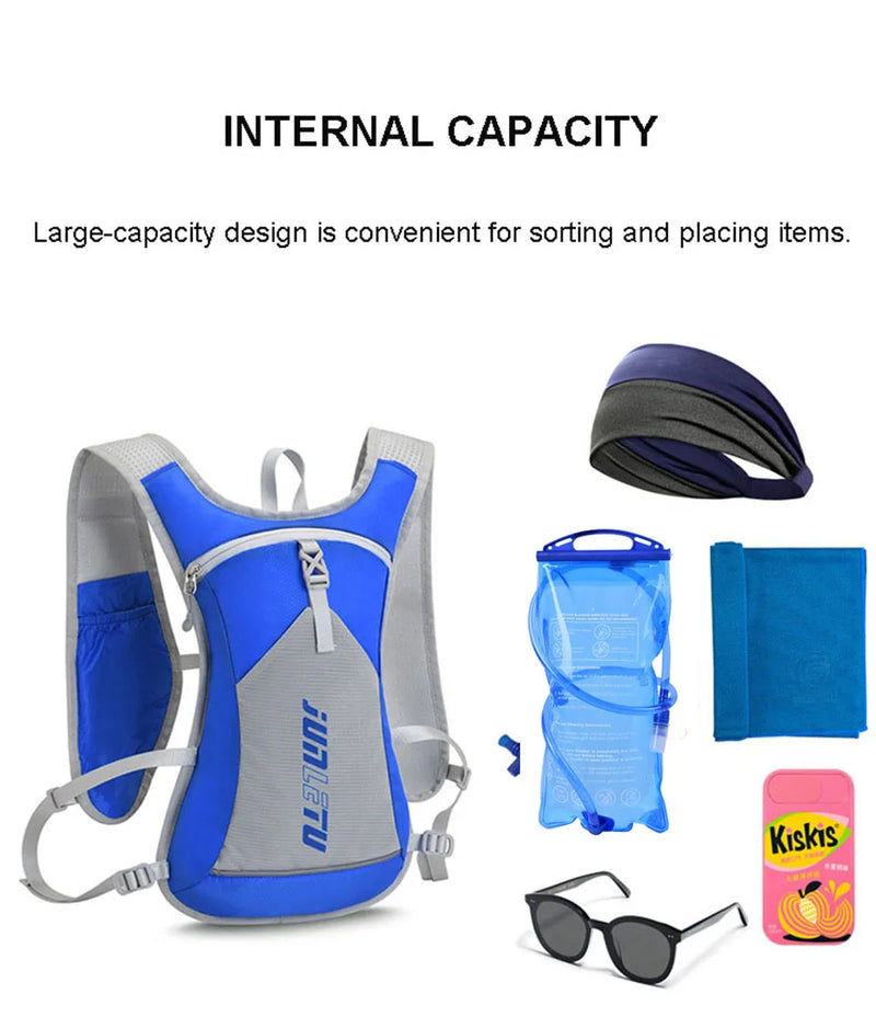 Trail Running Backpack 5L Ultra Running Hydration Vest Pack Outdoor Sport Portable Marathon Running Bike Hiking Rucksack Bag