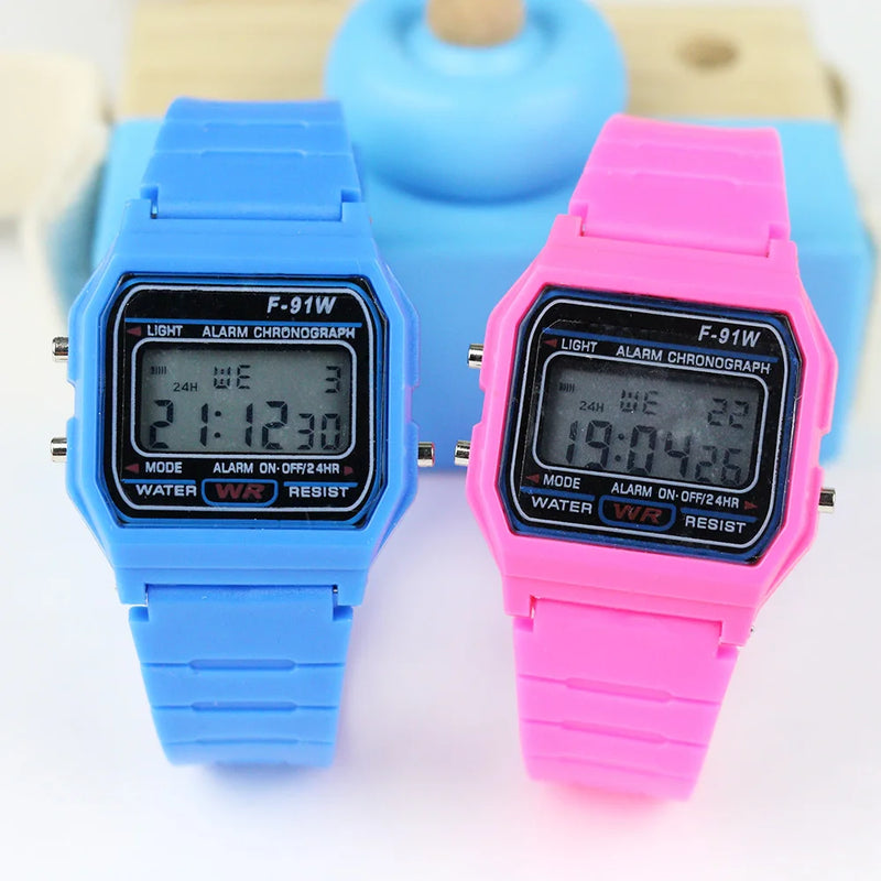 Sport Digital Watches Child Boys Silicone Strap Girls Electronic Watch Chronograph Alarm Cute Students LED Clock Montre Enfant