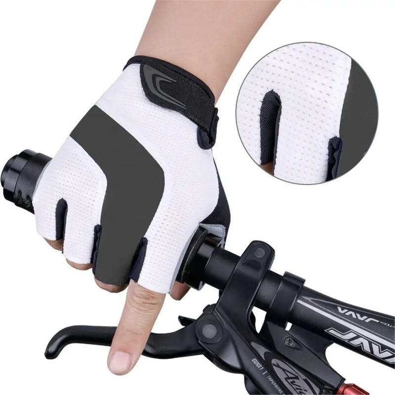 M-XL Half Finger Cycling Gloves Motorcycle MTB Road Riding Gloves Anti-slip Camping Hiking Gloves Gym Sports Bike Bicycle Glove