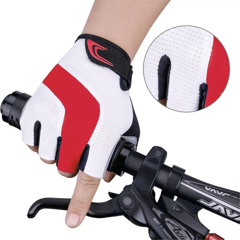 M-XL Half Finger Cycling Gloves Motorcycle MTB Road Riding Gloves Anti-slip Camping Hiking Gloves Gym Sports Bike Bicycle Glove