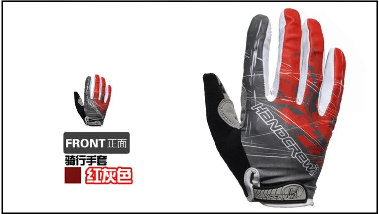 HANDCREW full finger cycling gloves summer long finger gloves bike mountain bike cycling men and women damping equipment