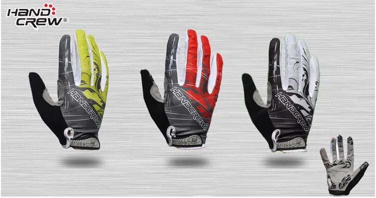 HANDCREW full finger cycling gloves summer long finger gloves bike mountain bike cycling men and women damping equipment