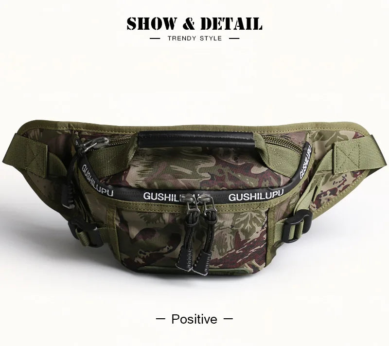 Men sport mobile waist bag