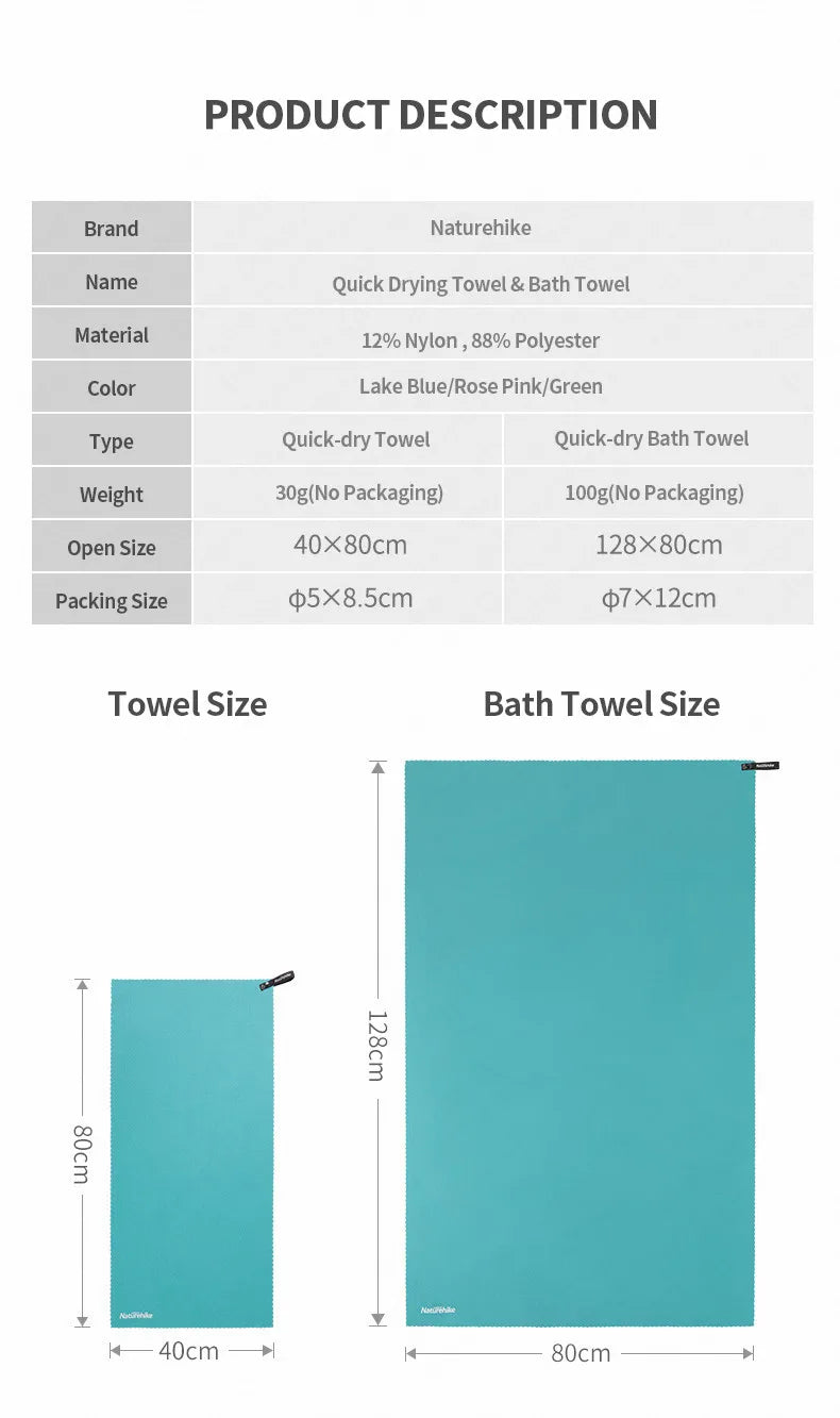 Gym fast drying towels