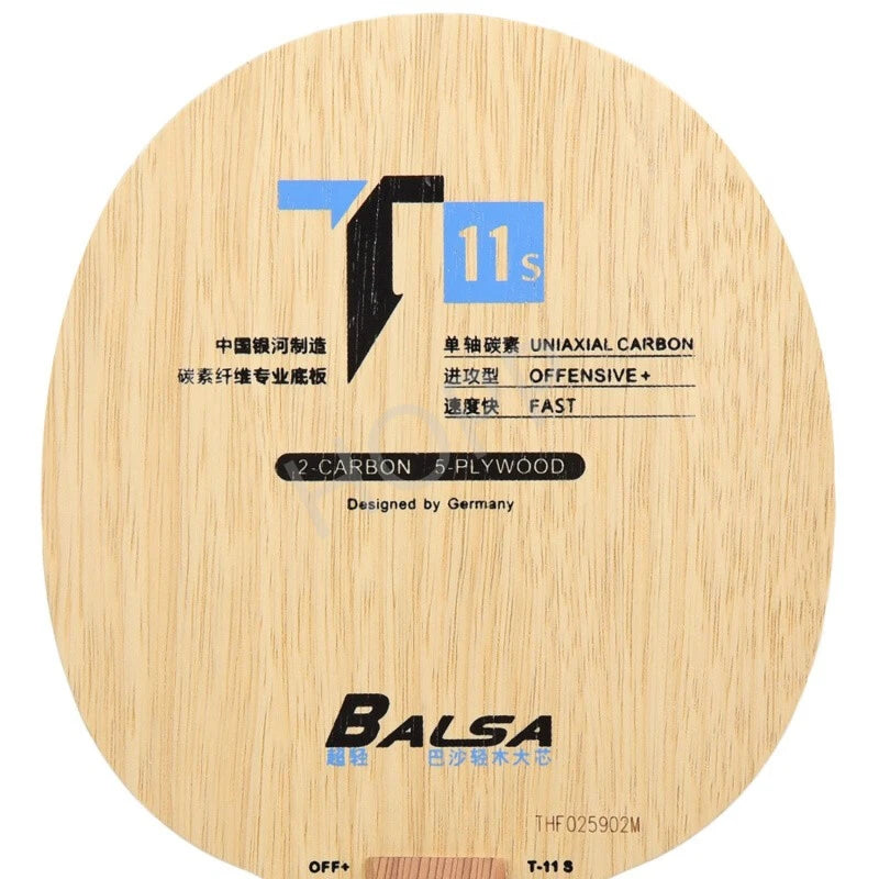 YINHE T-11 T11S (Balsa Light Weight Carbon) YINHE Table Tennis Blade T11 / T11+ Original Galaxy Racket Ping Pong Bat / Paddle