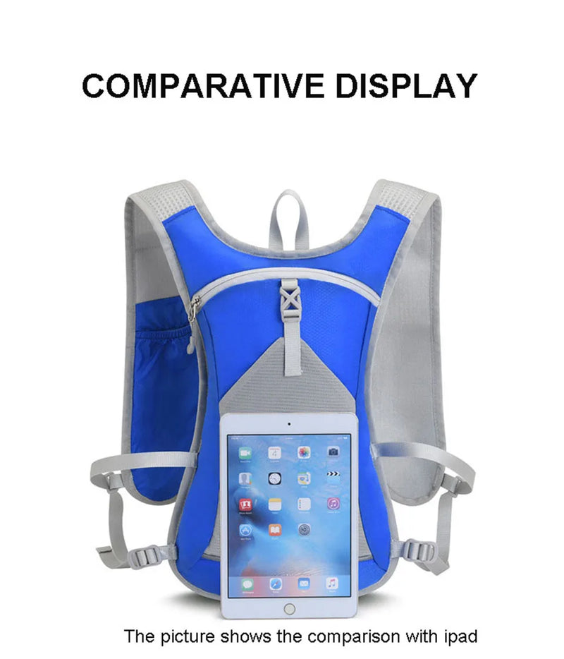 Trail Running Backpack 5L Ultra Running Hydration Vest Pack Outdoor Sport Portable Marathon Running Bike Hiking Rucksack Bag