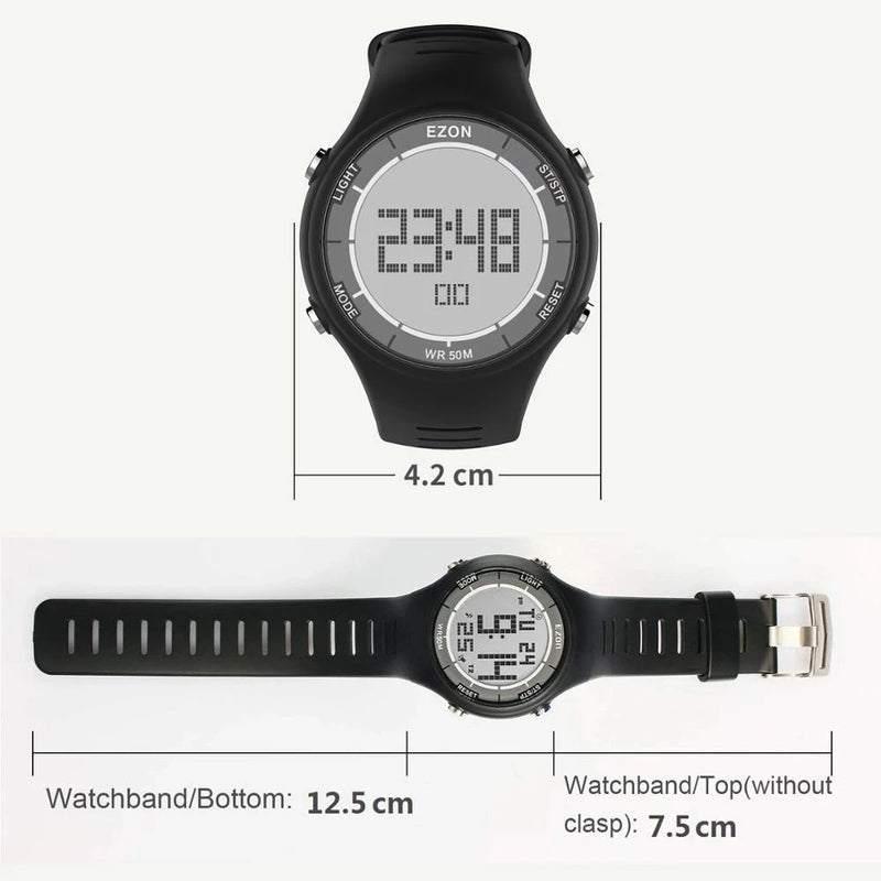 EZON New Fashion Woman Digital Sport Watch for Outdoor Running with Alarm Clock Stopwatch Countdown Timer Waterproof 50m L008