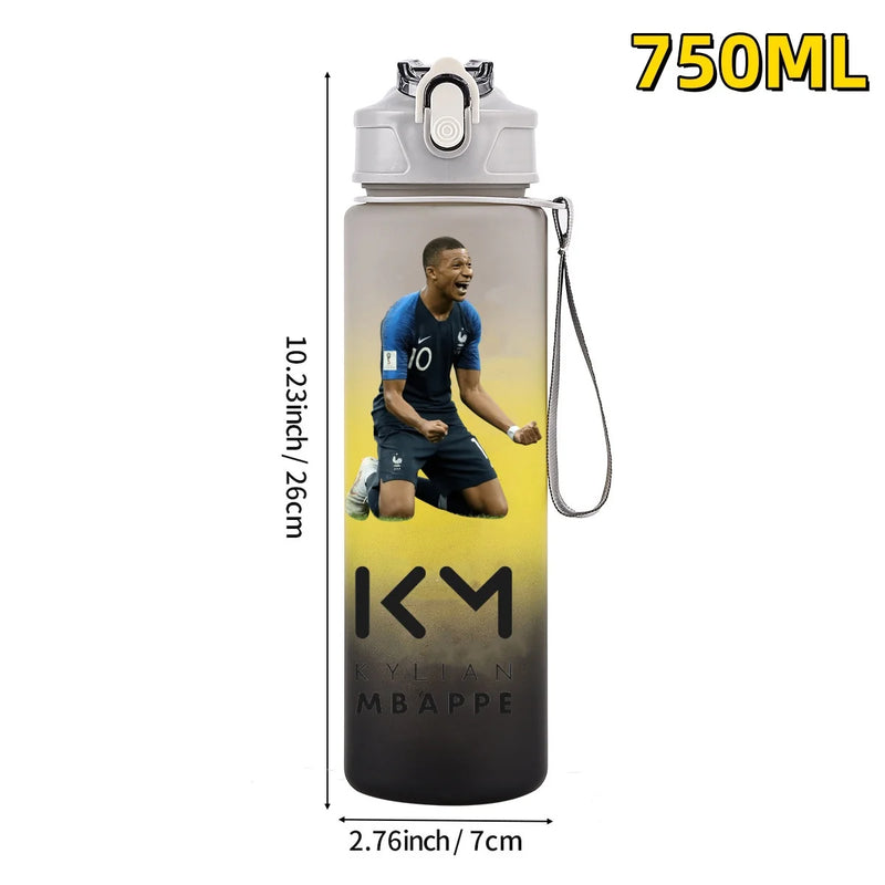 Football sport star water bottle