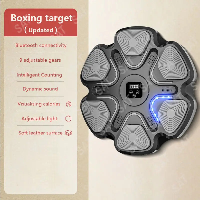 for Wholesale Intelligent Wall Hexagonal Boxing Target with  Music Essential Training Equipment for Boxing Gloves