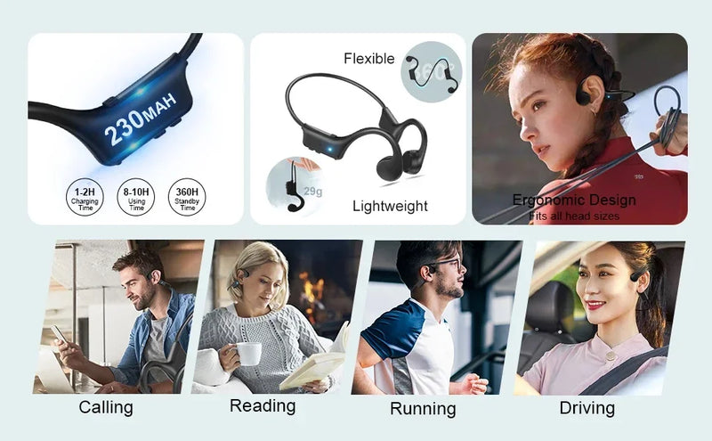 run for shokz openrun ear safe riding Bluetooth headset Bone conduction wireless headphones for openfit running anti drop sweat