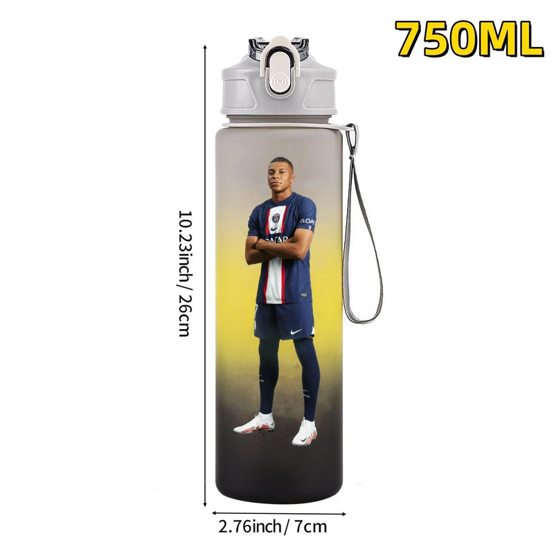 Football sport star water bottle