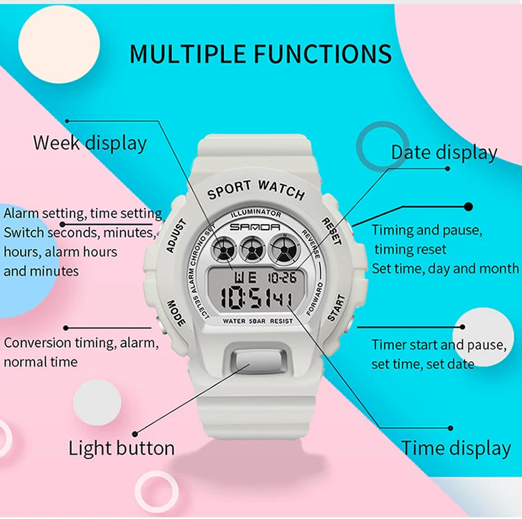 Waterproof sport military watches