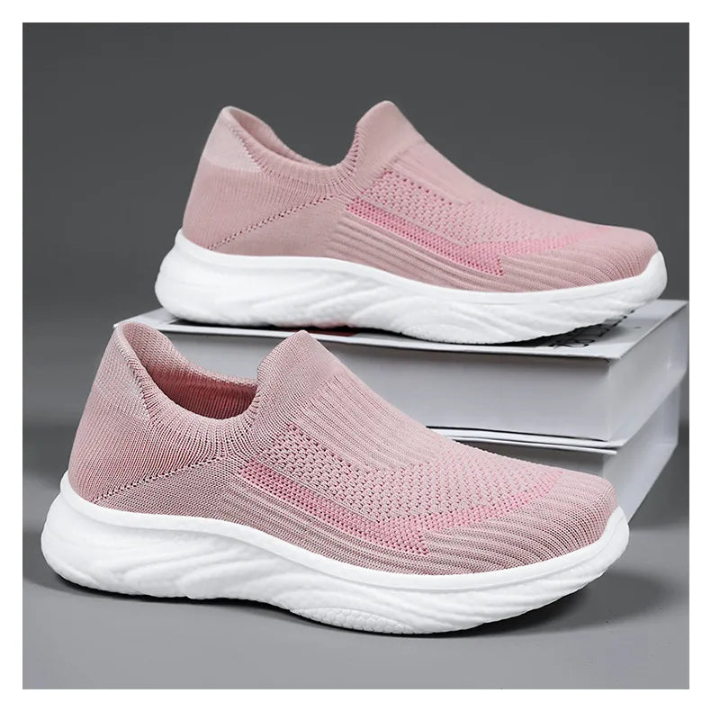 Knitted fabrics casual walking Shoes