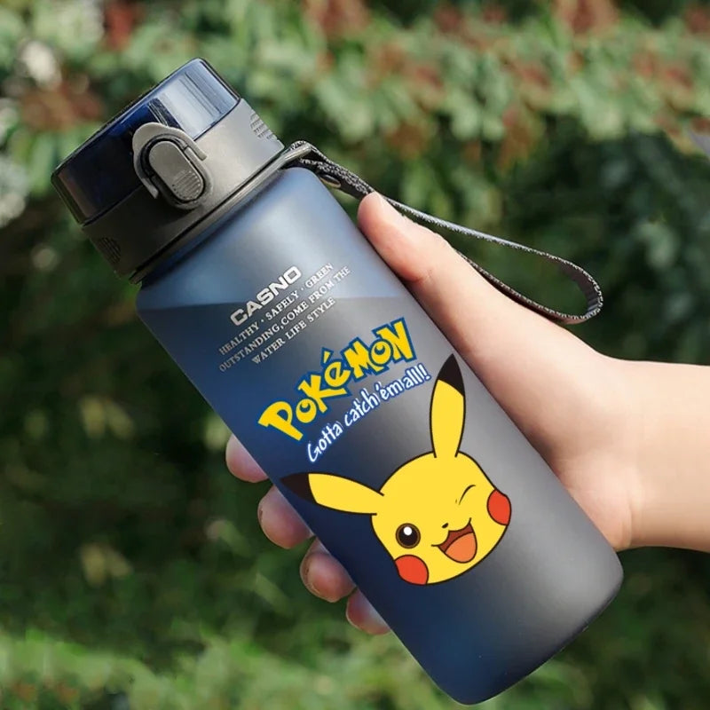 Hot Pokemon 560ML Water Cup Pikachu Aldult Outdoor Portable Children's Plastic Large Drink Bottles Student Sport Water Cup Gifts