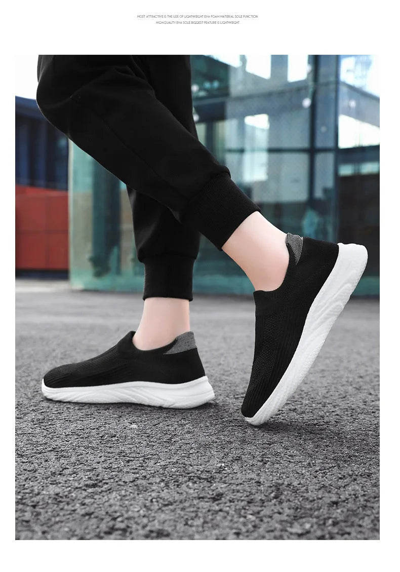 Knitted fabrics casual walking Shoes