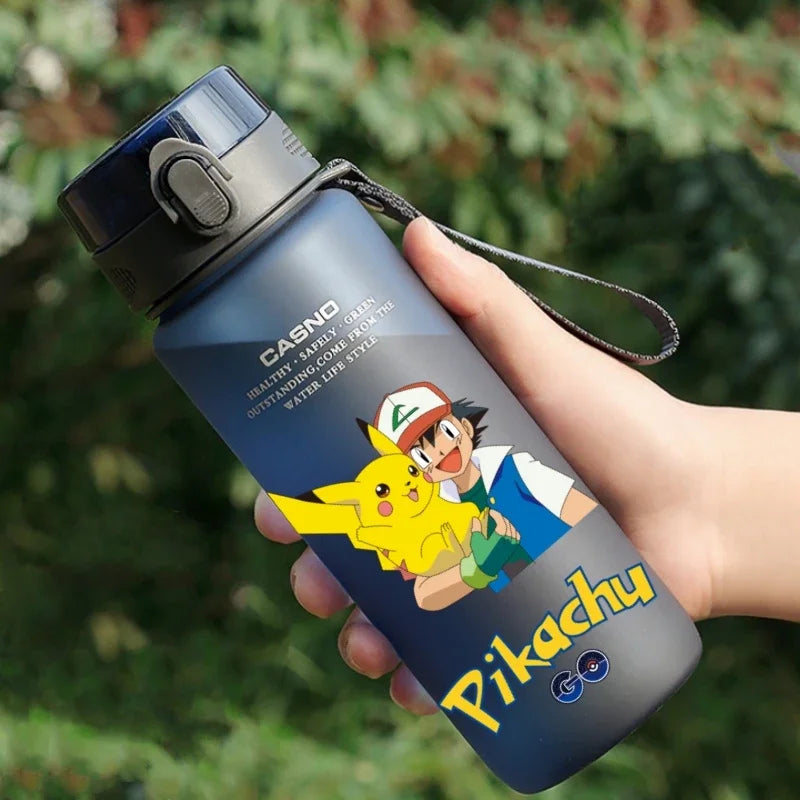 Hot Pokemon 560ML Water Cup Pikachu Aldult Outdoor Portable Children's Plastic Large Drink Bottles Student Sport Water Cup Gifts