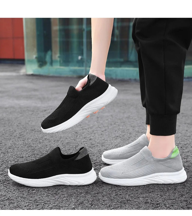 Knitted fabrics casual walking Shoes