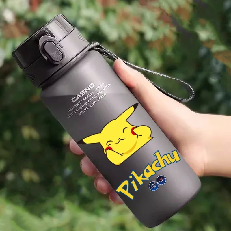 Hot Pokemon 560ML Water Cup Pikachu Aldult Outdoor Portable Children's Plastic Large Drink Bottles Student Sport Water Cup Gifts