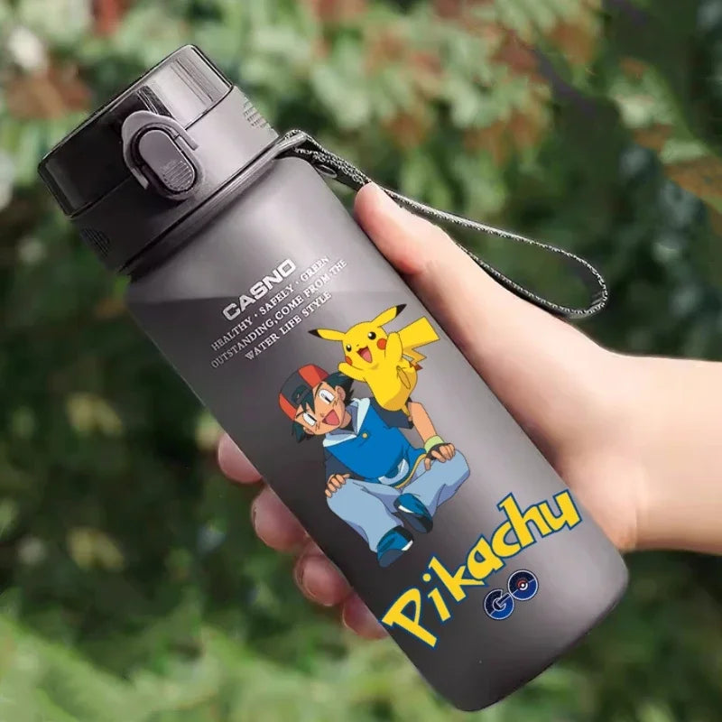 Hot Pokemon 560ML Water Cup Pikachu Aldult Outdoor Portable Children's Plastic Large Drink Bottles Student Sport Water Cup Gifts