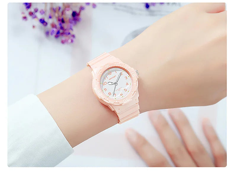 UTHAI Women Watch Sports Fashion Trend Outdoor Waterproof Creative Fresh Female High School Student Fashion Quartz Wristwatches