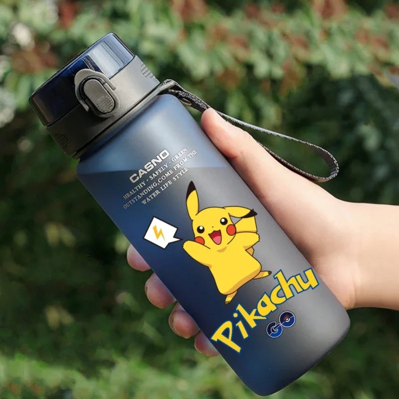 Hot Pokemon 560ML Water Cup Pikachu Aldult Outdoor Portable Children's Plastic Large Drink Bottles Student Sport Water Cup Gifts