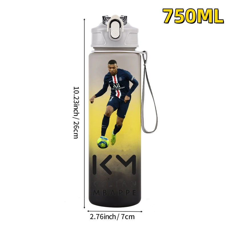 Football sport star water bottle