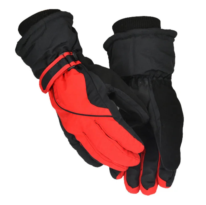 Hot winter protection warm ski handschuhe sport gloves one size polyester heated ski gloves