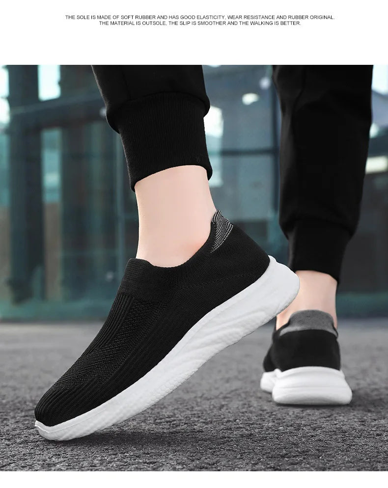 Knitted fabrics casual walking Shoes