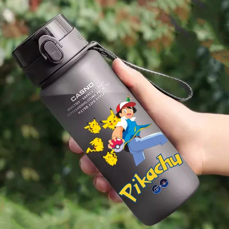 Hot Pokemon 560ML Water Cup Pikachu Aldult Outdoor Portable Children's Plastic Large Drink Bottles Student Sport Water Cup Gifts