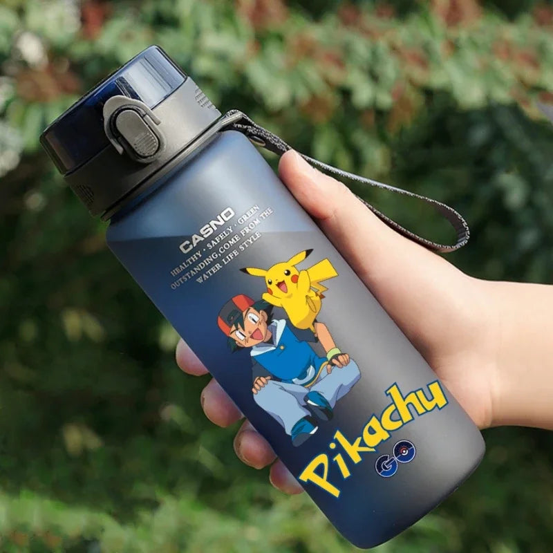 Hot Pokemon 560ML Water Cup Pikachu Aldult Outdoor Portable Children's Plastic Large Drink Bottles Student Sport Water Cup Gifts