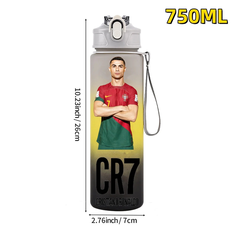 Football sport star water bottle