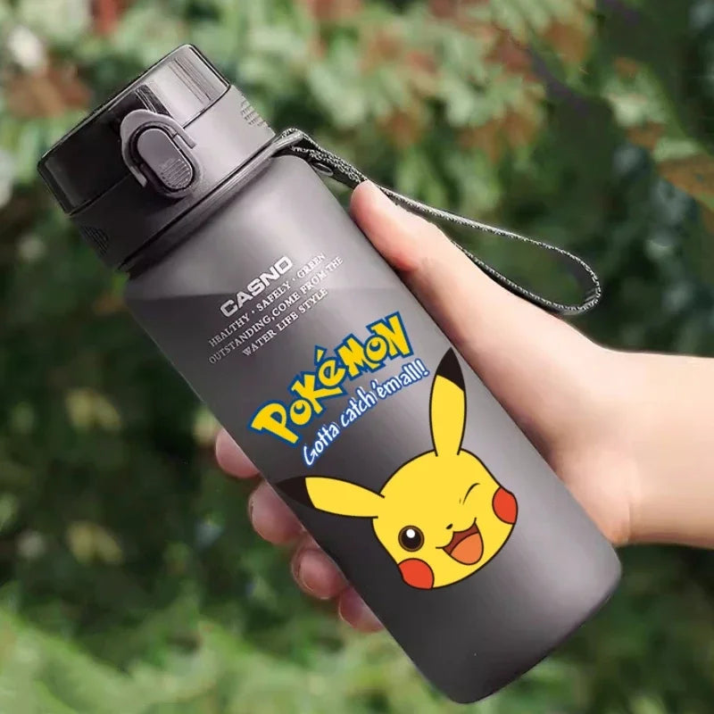 Hot Pokemon 560ML Water Cup Pikachu Aldult Outdoor Portable Children's Plastic Large Drink Bottles Student Sport Water Cup Gifts