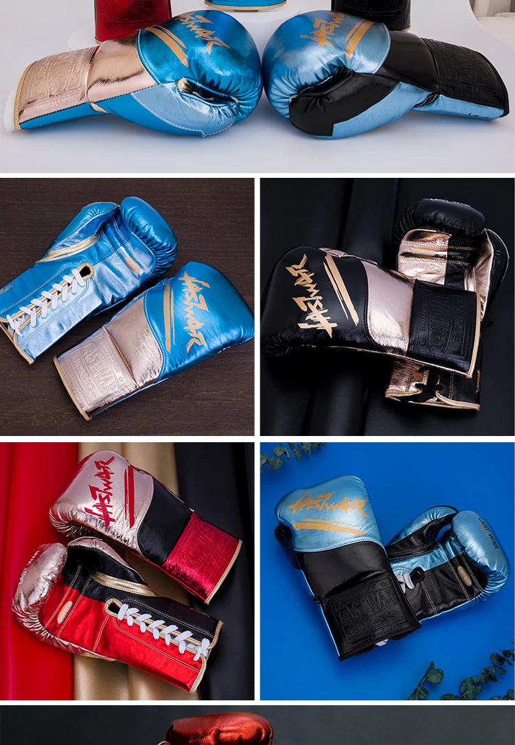 Leather Tether Boxing Gloves