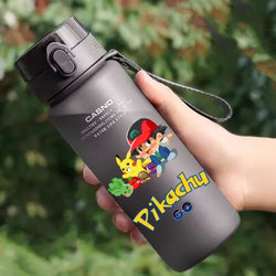 Hot Pokemon 560ML Water Cup Pikachu Aldult Outdoor Portable Children's Plastic Large Drink Bottles Student Sport Water Cup Gifts