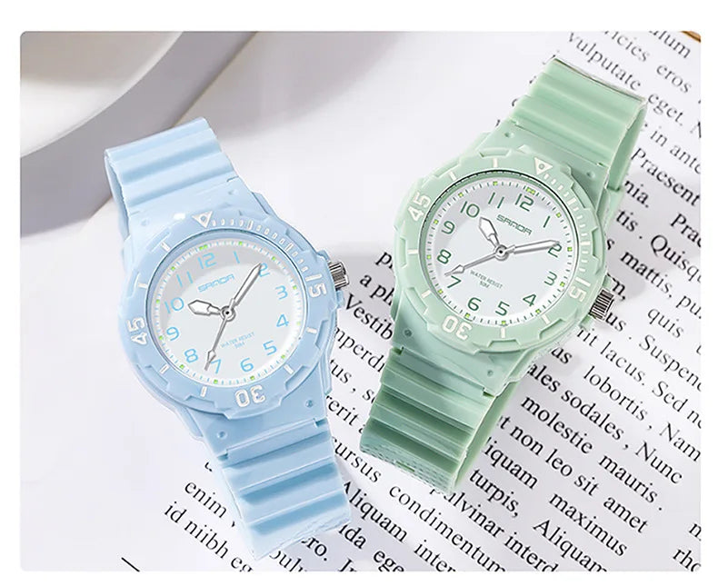 UTHAI Women Watch Sports Fashion Trend Outdoor Waterproof Creative Fresh Female High School Student Fashion Quartz Wristwatches