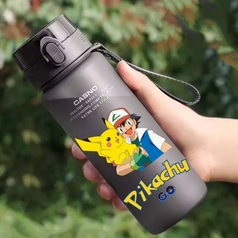 Hot Pokemon 560ML Water Cup Pikachu Aldult Outdoor Portable Children's Plastic Large Drink Bottles Student Sport Water Cup Gifts