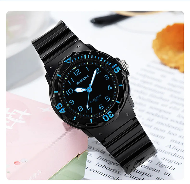 UTHAI Women Watch Sports Fashion Trend Outdoor Waterproof Creative Fresh Female High School Student Fashion Quartz Wristwatches