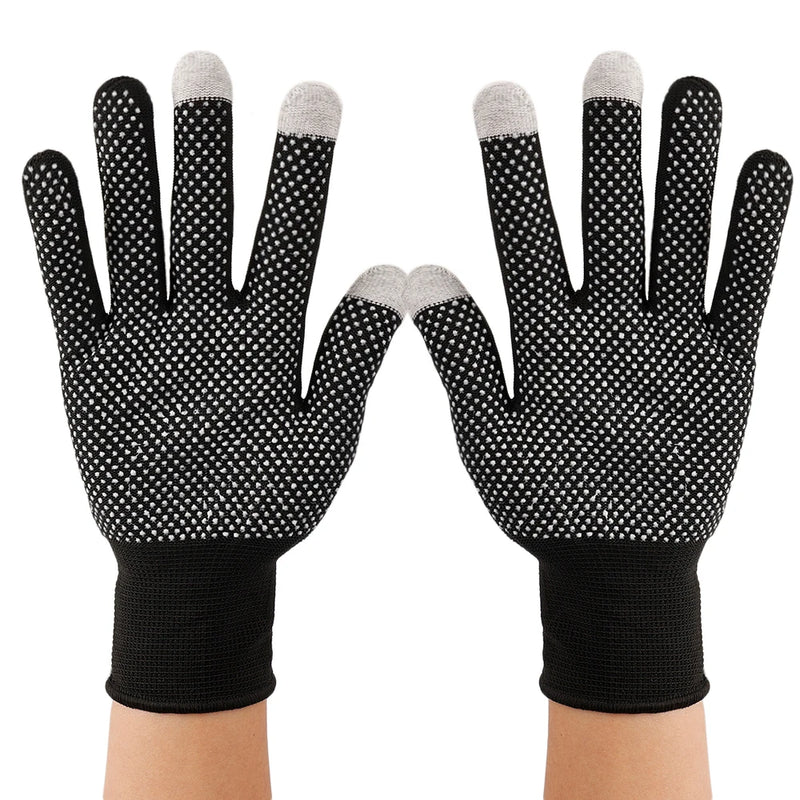 Non-slip Touchscreen Nylon Gloves Men Women Summer Outdoor Riding Sport Fitness Breathable Non-slip Sunscreen Half Finger Gloves